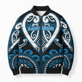 Custom Aotearoa Ngati Kahungunu Bomber Puffer Jacket Maori Tribal Pattern