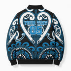 Custom Aotearoa Ngati Kahungunu Bomber Puffer Jacket Maori Tribal Pattern