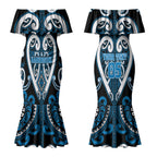 Custom Aotearoa Ngati Kahungunu Couples Matching Mermaid Dress and Hawaiian Shirt Maori Tribal Pattern