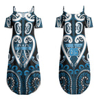 Custom Aotearoa Ngati Kahungunu Couples Matching Summer Maxi Dress and Hawaiian Shirt Maori Tribal Pattern