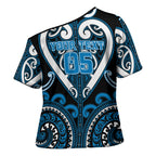 Custom Aotearoa Ngati Kahungunu Cross Shoulder Shirt Maori Tribal Pattern