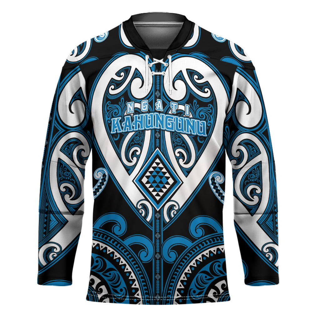 Custom Aotearoa Ngati Kahungunu Hockey Jersey Maori Tribal Pattern