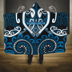 Aotearoa Ngati Kahungunu Hooded Blanket Maori Tribal Pattern