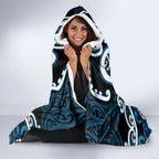 Aotearoa Ngati Kahungunu Hooded Blanket Maori Tribal Pattern