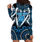 Custom Aotearoa Ngati Kahungunu Hoodie Dress Maori Tribal Pattern