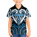 Custom Aotearoa Ngati Kahungunu Kid Hawaiian Shirt Maori Tribal Pattern