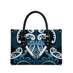 Aotearoa Ngati Kahungunu Leather Bag Maori Tribal Pattern