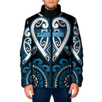 Custom Aotearoa Ngati Kahungunu Padded Jacket Maori Tribal Pattern