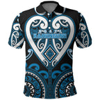 Custom Aotearoa Ngati Kahungunu Polo Shirt Maori Tribal Pattern