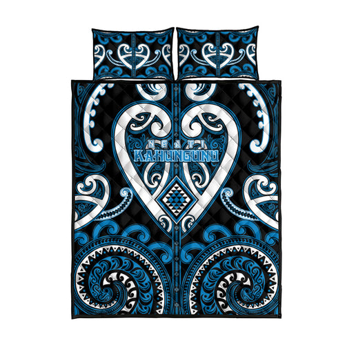 Aotearoa Ngati Kahungunu Quilt Bed Set Maori Tribal Pattern