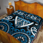 Aotearoa Ngati Kahungunu Quilt Bed Set Maori Tribal Pattern