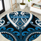 Aotearoa Ngati Kahungunu Round Carpet Maori Tribal Pattern