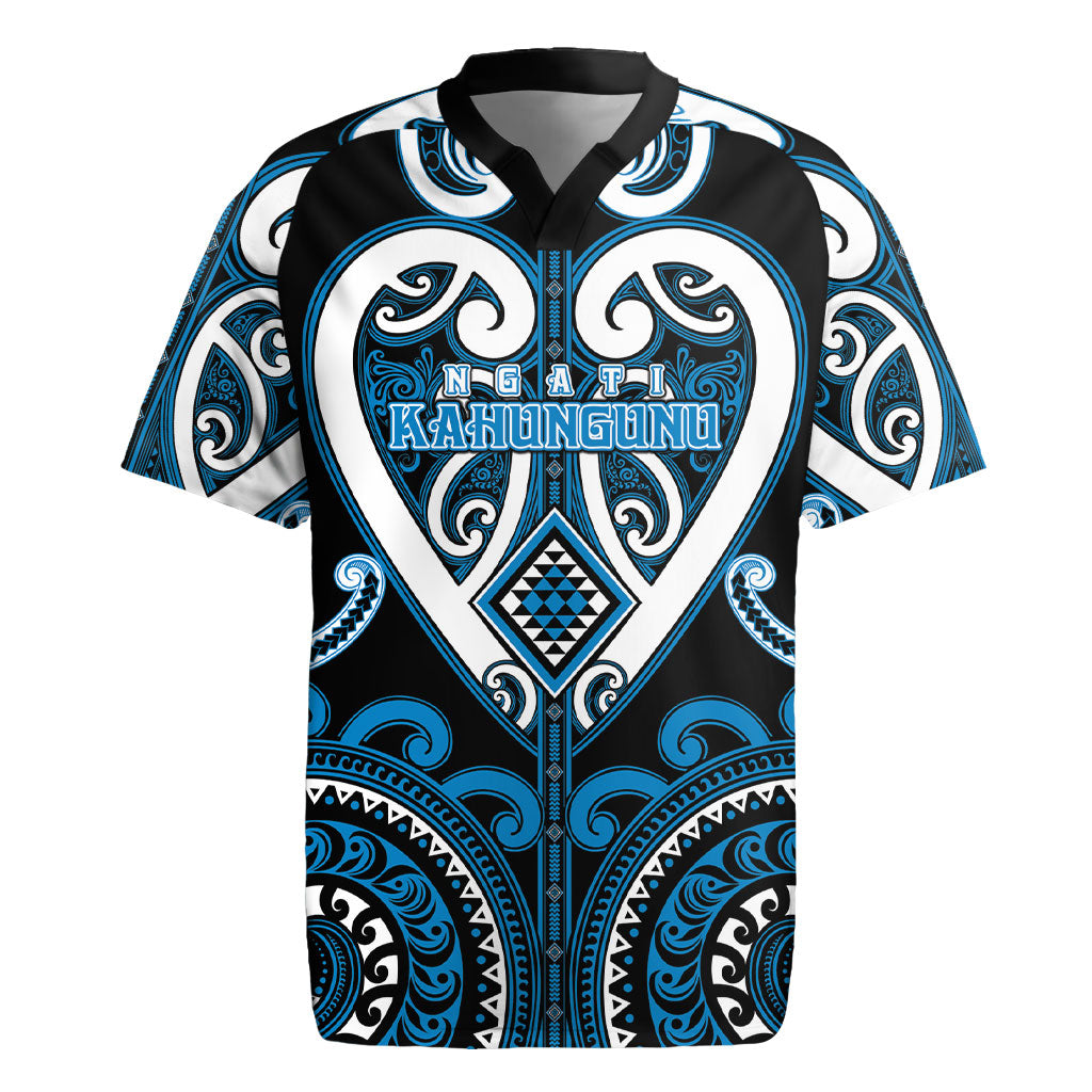 Custom Aotearoa Ngati Kahungunu Rugby Jersey Maori Tribal Pattern