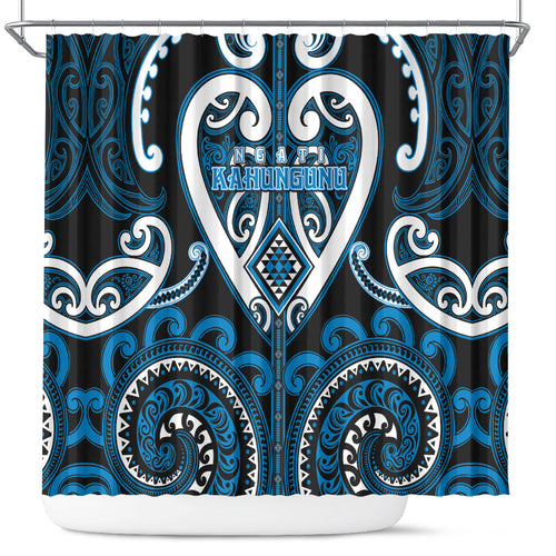 Aotearoa Ngati Kahungunu Shower Curtain Maori Tribal Pattern