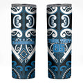 Custom Aotearoa Ngati Kahungunu Skinny Tumbler Maori Tribal Pattern