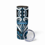 Custom Aotearoa Ngati Kahungunu Skinny Tumbler Maori Tribal Pattern