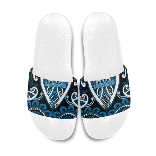 Aotearoa Ngati Kahungunu Slide Sandals Maori Tribal Pattern