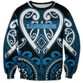 Custom Aotearoa Ngati Kahungunu Sweatshirt Maori Tribal Pattern
