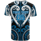 Custom Aotearoa Ngati Kahungunu T Shirt Maori Tribal Pattern