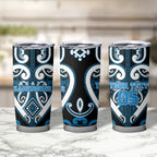 Custom Aotearoa Ngati Kahungunu Tumbler Cup Maori Tribal Pattern