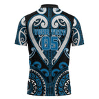 Custom Aotearoa Ngati Kahungunu Zipper Polo Shirt Maori Tribal Pattern