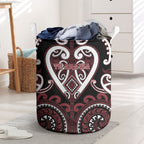 Aotearoa Te Arawa Laundry Basket Maori Tribal Pattern