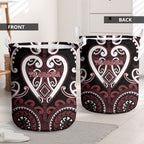 Aotearoa Te Arawa Laundry Basket Maori Tribal Pattern