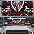 Aotearoa Te Arawa Auto Sun Shade Maori Tribal Pattern
