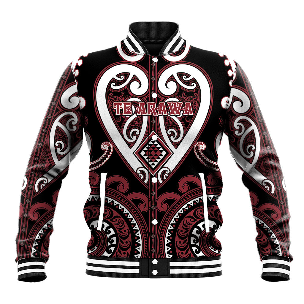 Custom Aotearoa Te Arawa Baseball Jacket Maori Tribal Pattern
