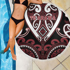Aotearoa Te Arawa Beach Blanket Maori Tribal Pattern