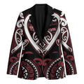 Custom Aotearoa Te Arawa Blazer Maori Tribal Pattern