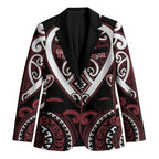 Custom Aotearoa Te Arawa Blazer Maori Tribal Pattern