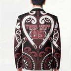 Custom Aotearoa Te Arawa Blazer Maori Tribal Pattern