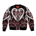 Custom Aotearoa Te Arawa Bomber Jacket Maori Tribal Pattern