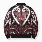 Custom Aotearoa Te Arawa Bomber Puffer Jacket Maori Tribal Pattern
