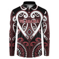 Custom Aotearoa Te Arawa Button Sweatshirt Maori Tribal Pattern