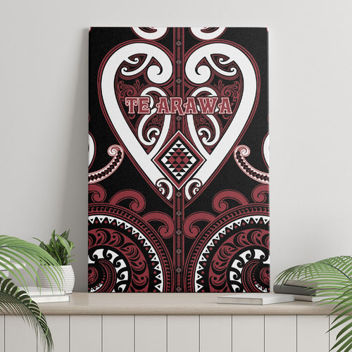 Aotearoa Te Arawa Canvas Wall Art Maori Tribal Pattern