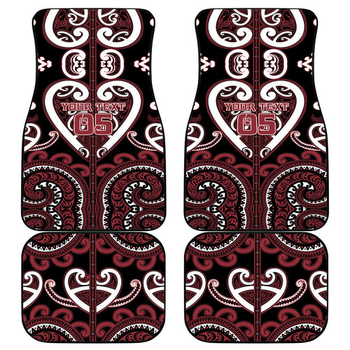 Custom Aotearoa Te Arawa Car Mats Maori Tribal Pattern