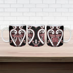 Custom Aotearoa Te Arawa Ceramic Mug Maori Tribal Pattern