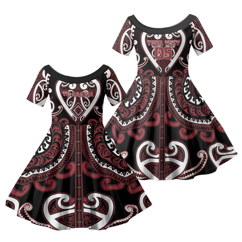 Custom Aotearoa Te Arawa Family Matching Puletasi and Hawaiian Shirt Maori Tribal Pattern