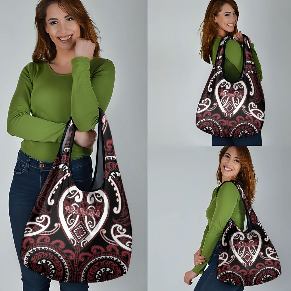 Aotearoa Te Arawa Grocery Bag Maori Tribal Pattern