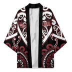 Custom Aotearoa Te Arawa Kimono Maori Tribal Pattern
