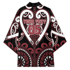 Custom Aotearoa Te Arawa Kimono Maori Tribal Pattern