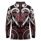 Custom Aotearoa Te Arawa Long Sleeve Polo Shirt Maori Tribal Pattern