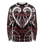 Custom Aotearoa Te Arawa Long Sleeve Shirt Maori Tribal Pattern