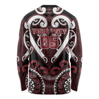 Custom Aotearoa Te Arawa Long Sleeve Shirt Maori Tribal Pattern