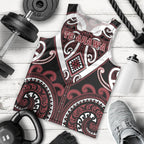 Custom Aotearoa Te Arawa Men Tank Top Maori Tribal Pattern