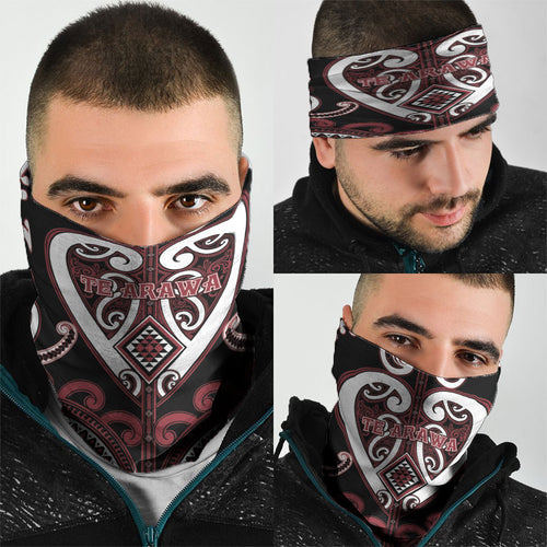 Aotearoa Te Arawa Neck Gaiter Maori Tribal Pattern