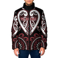 Custom Aotearoa Te Arawa Padded Jacket Maori Tribal Pattern