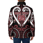 Custom Aotearoa Te Arawa Padded Jacket Maori Tribal Pattern